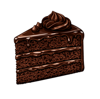 brown cake slice