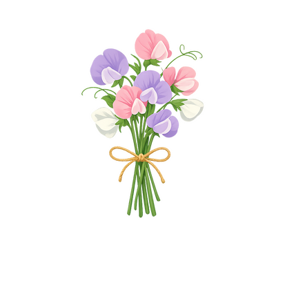 posy of summer flowers